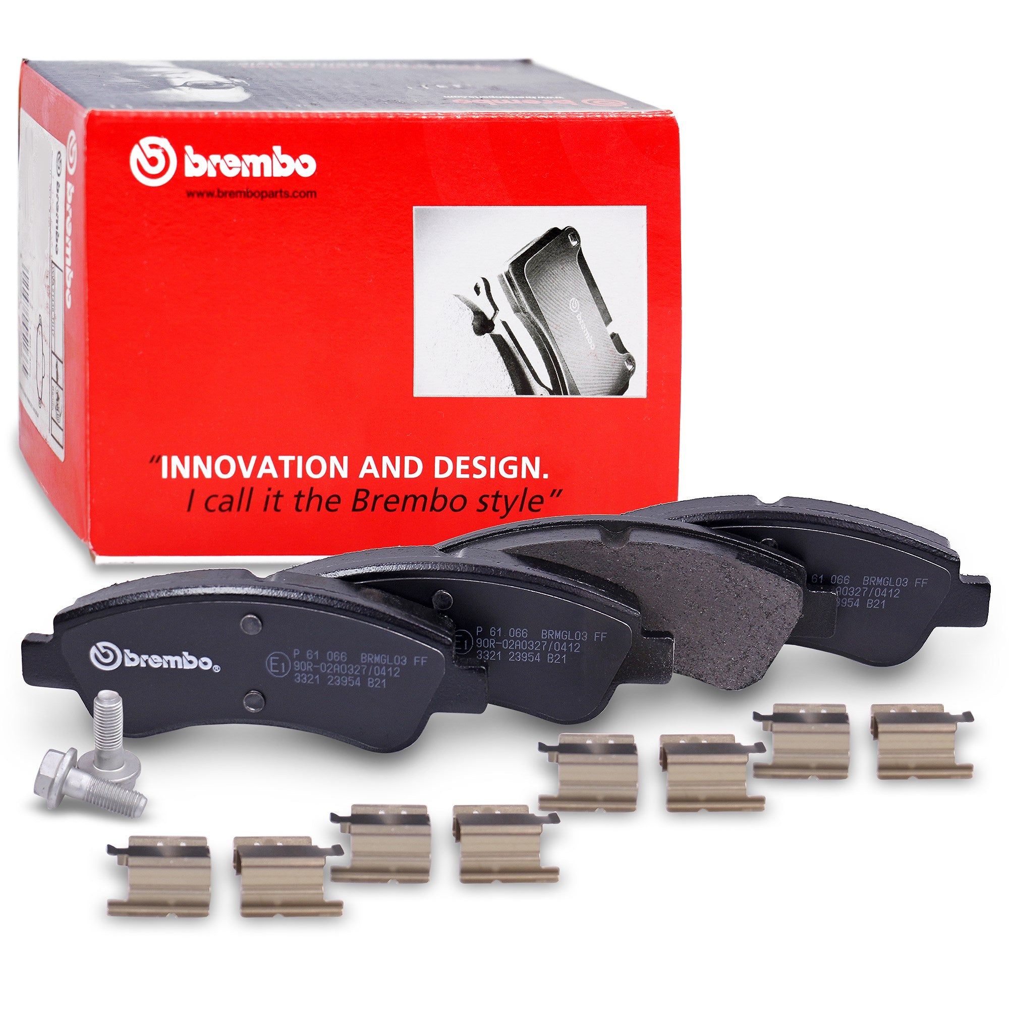 PASTIGLIE FRENO ANTERIORI BREMBO CITROEN C3 II , PEUGEOT 207 208 2008 - P61066