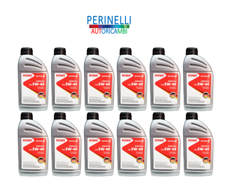 OLIO MOTORE ROWE 12LT 5W-40 - MADE IN GERMANY PRIMO IMPIANTO SU TUTTI I MARCHI