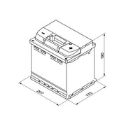 BATTERIA AVVIAMENTO AUTO BOSCH 52 AH 12V 470A 207x175x190 - 0092S40020