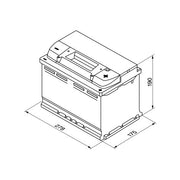 BATTERIA AUTO AVVIAMENTO BOSCH 74 AH 680A 12V S4008  - 0 092 S40 080