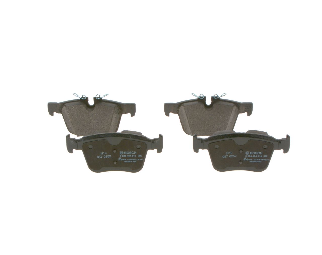 BOSCH - PASTIGLIE ANTERIORI - RANGE ROVER EVOQUE 2.0/2.2 DIESEL - 0986494819