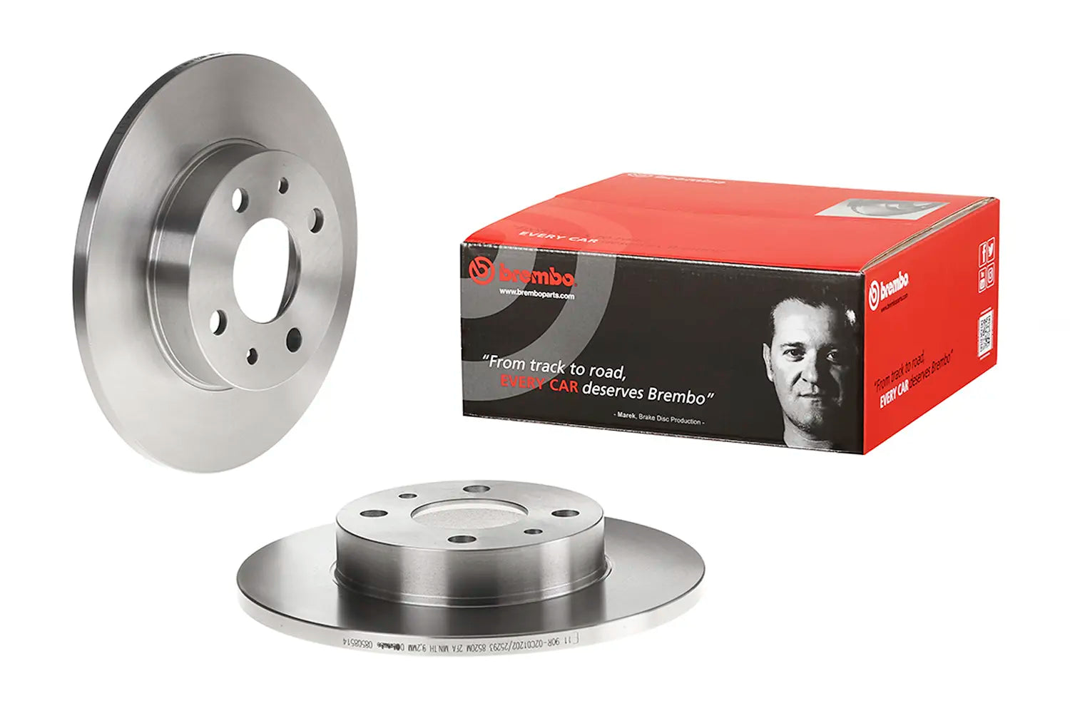 DISCHI FRENO BREMBO FIAT PANDA, 500, PUNTO, SEICENTO, LANCIA Y, FORD KA BENZINA-DIESEL