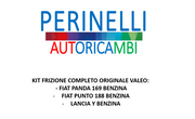 KIT FRIZIONE VALEO FIAT PANDA 169, PUNTO 188, SEICENTO, LANCIA Y 1.2 BENZINA