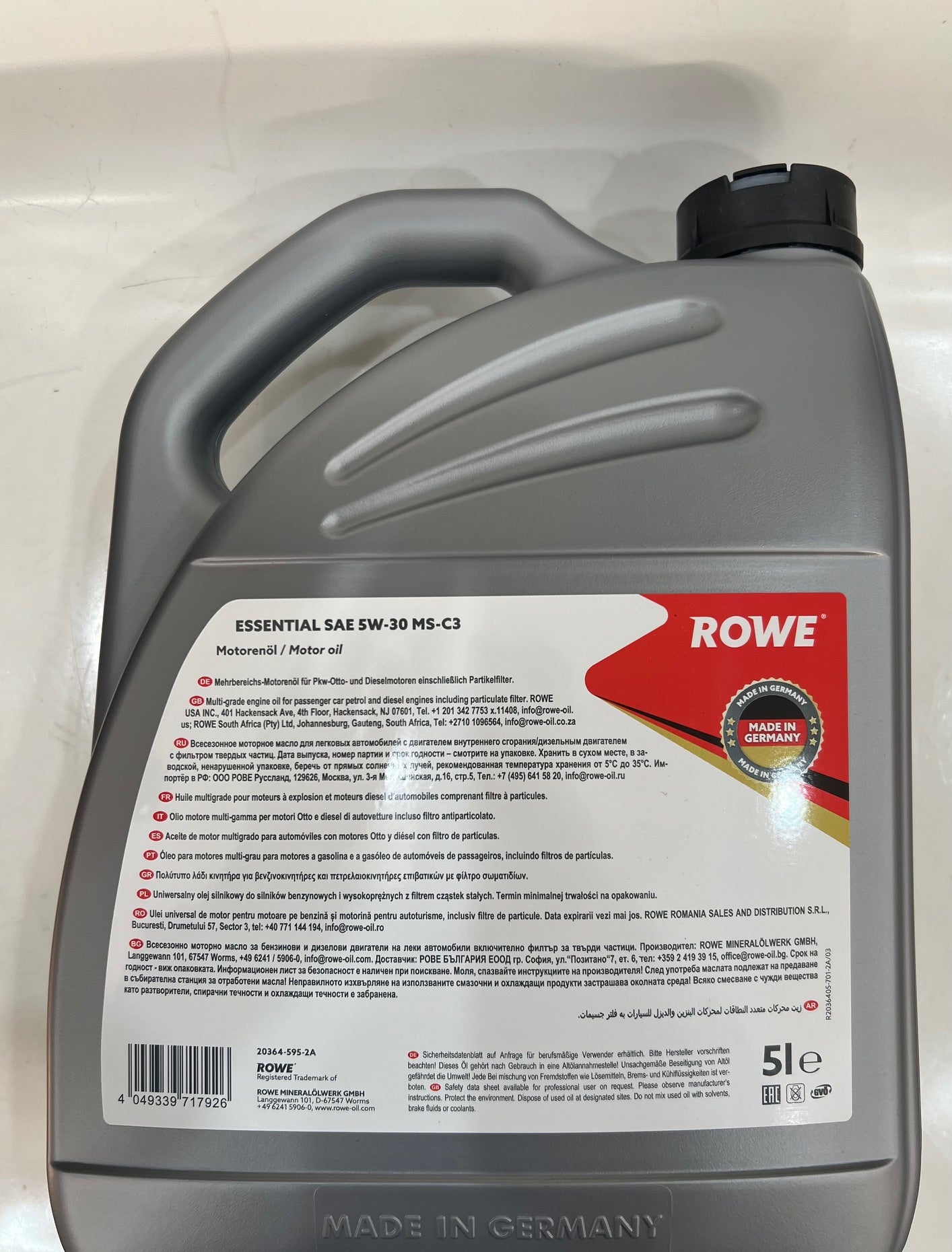 ROWE 5W-30 - 5LT ESSENTIAL C3