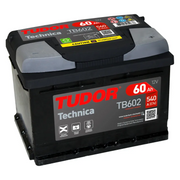 BATTERIA PER AUTO 12V 62 AH POSITIVO A DX 540A SPUNTO TUDOR EXCELL = 60 AH TB620