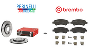 DISCHI FRENO + PASTIGLIE BREMBO CITROEN C2,C3,BERLINGO C4 PEUGEOT 206,207,208,2008,3008