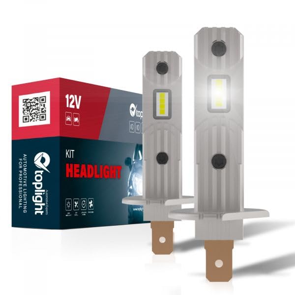 KIT 2 LAMPADINE H1 A LED CAMBUS PRIMO IMPIANTO ORIGINALI TOPLIGHT 5000 LUMEN