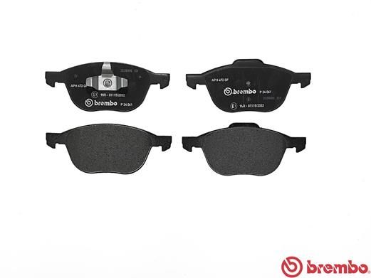 KIT PASTIGLIE ANTERIORI BREMBO FORD ECOSPORT 1.0 BENZINA/ECOBOOST - 1.5 DIESEL/TDCI - P24061